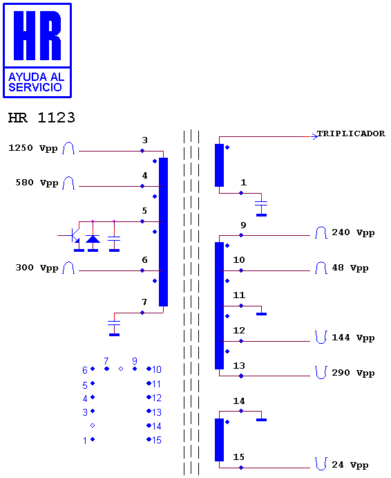 Schematic diagram for HR 1123
