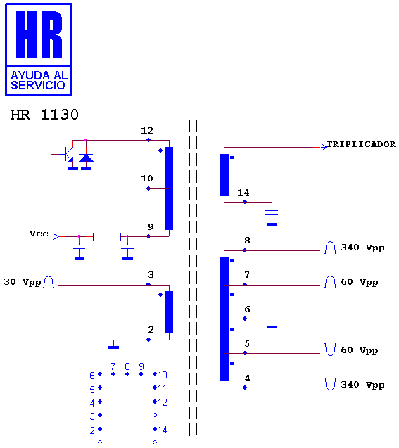 Schematic diagram for HR 1130