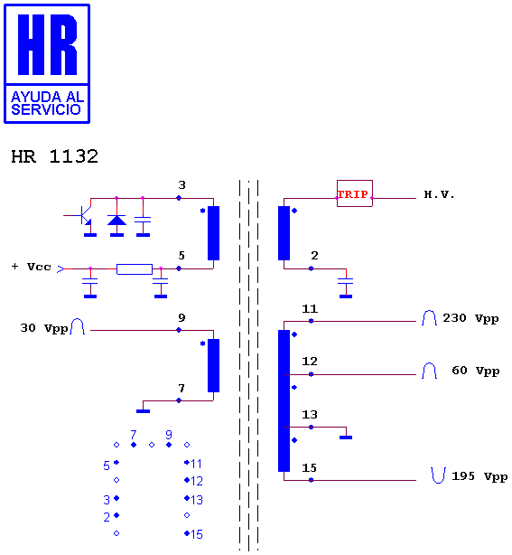 Schematic diagram for HR 1132