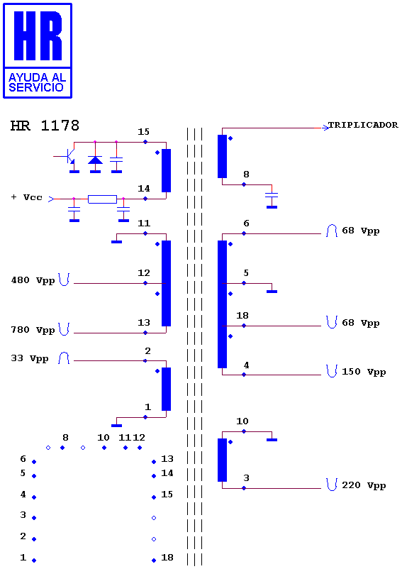 Schematic diagram for HR 1178