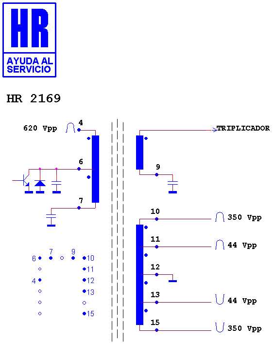 Schematic diagram for HR 2169