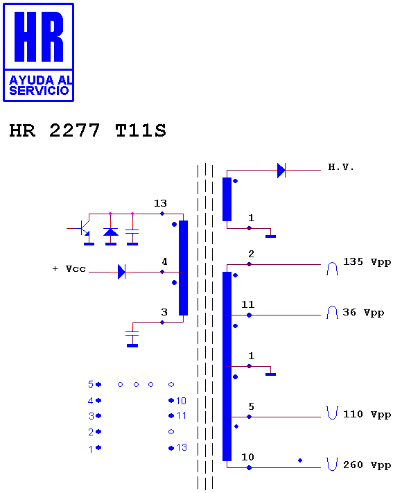 Schematic diagram for HR 2277 T11S