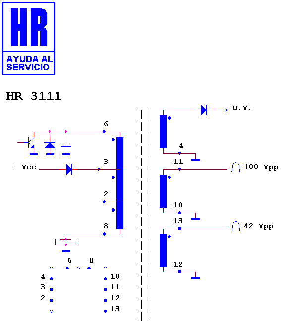 Schematic diagram for HR 3111 TS
