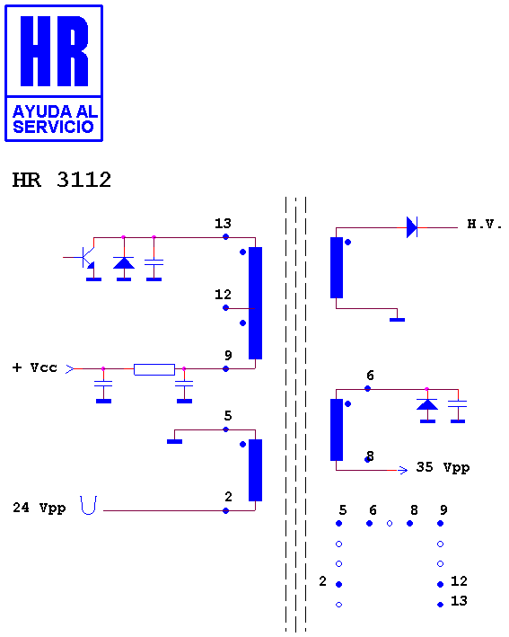Schematic diagram for HR 3112 TS