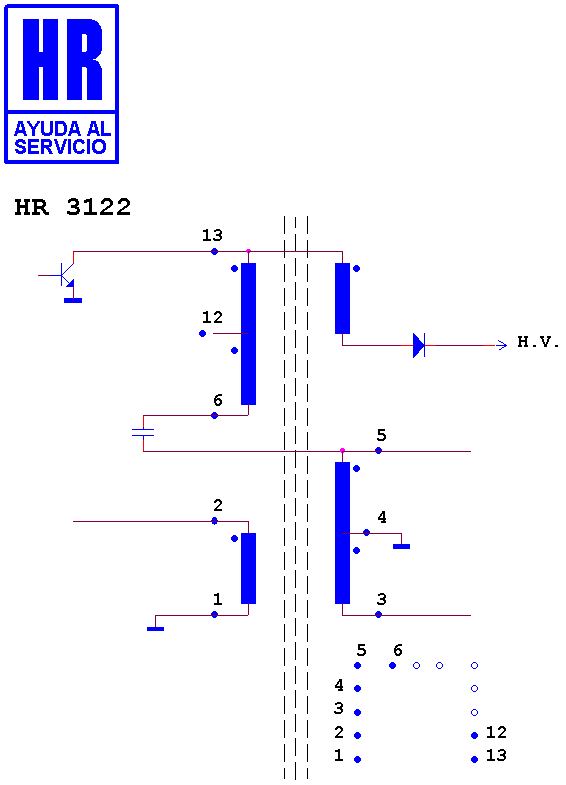 Schematic diagram for HR 3122 RSI