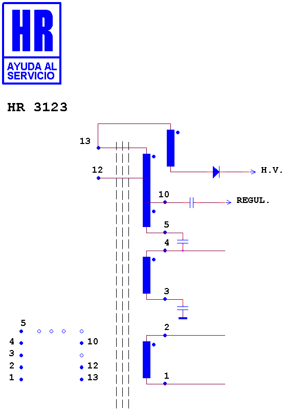 Schematic diagram for HR 3123