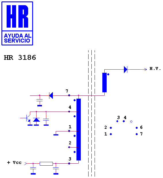 Schematic diagram for HR 3186