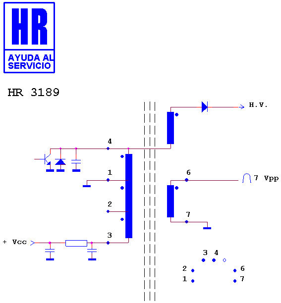 Schematic diagram for HR 3189