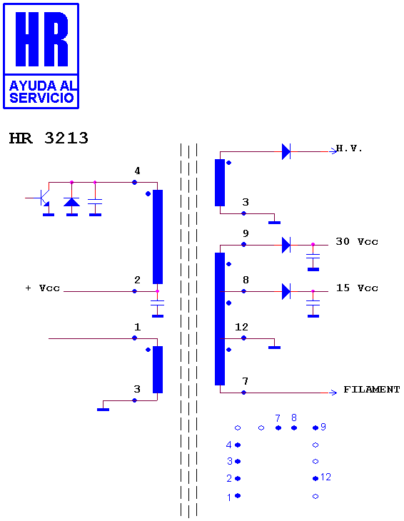 Schematic diagram for HR 3213