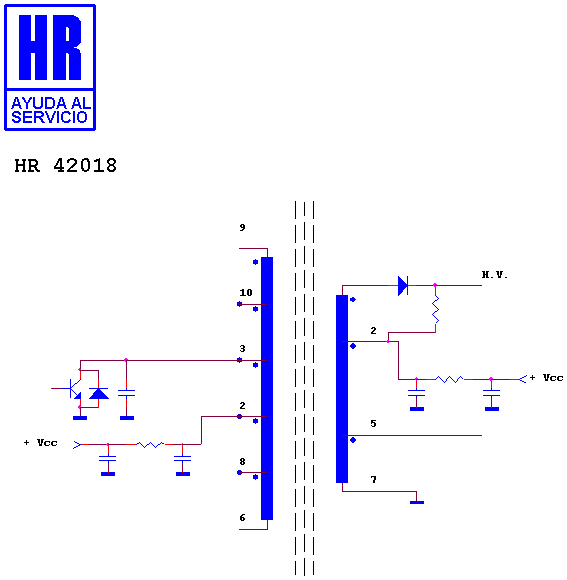 Schematic diagram for HR 42018