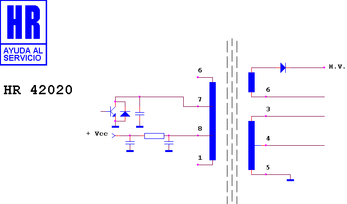 Schematic diagram for HR 42020