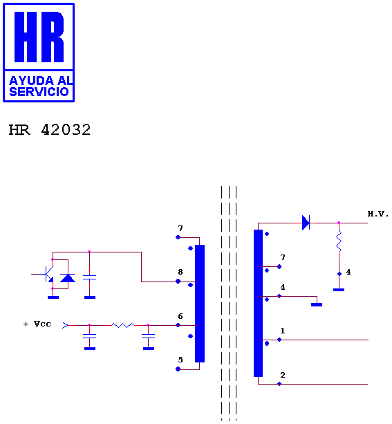 Schematic diagram for HR 42032