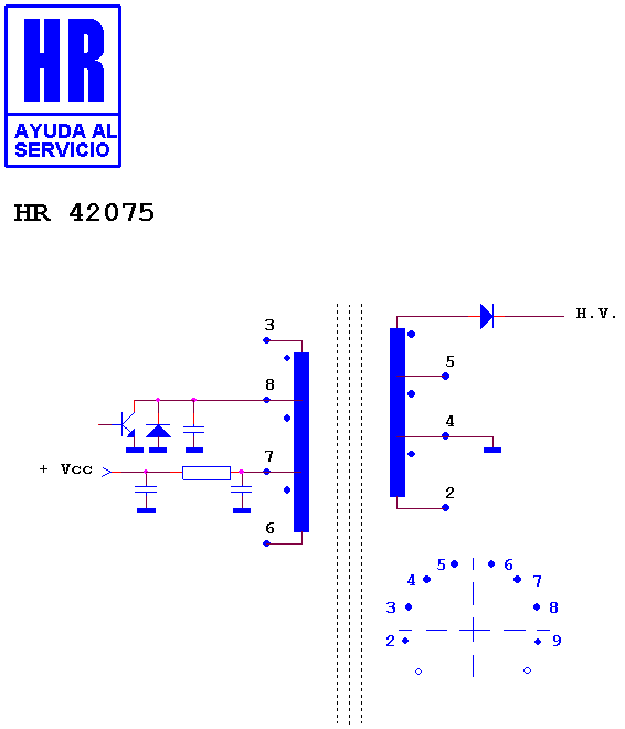 Schematic diagram for HR 42075