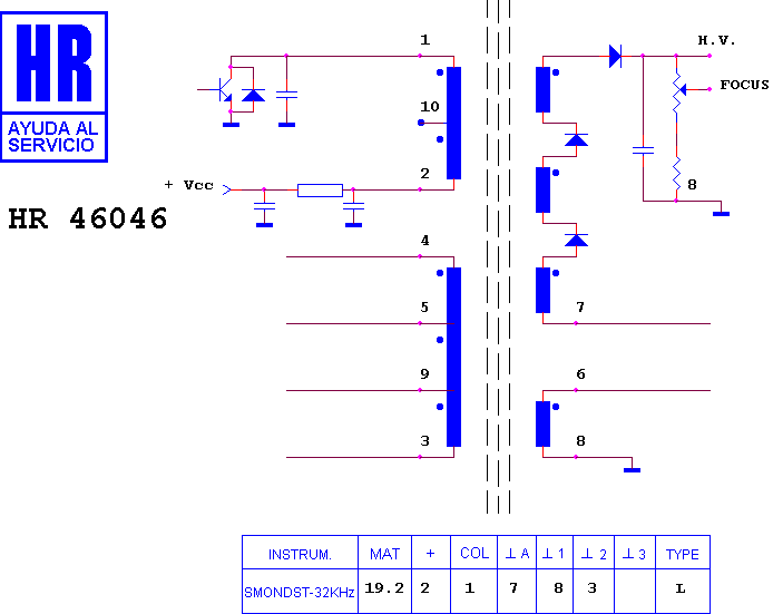 Schematic diagram for HR 46046