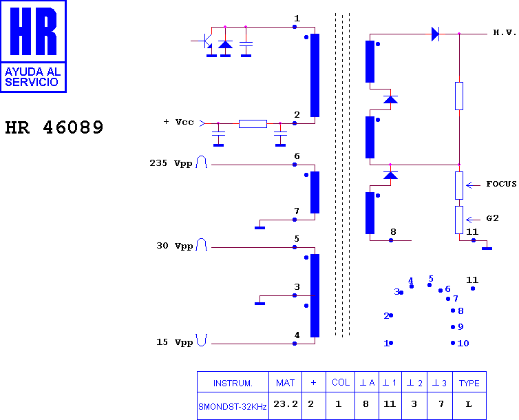 Schematic diagram for HR 46089