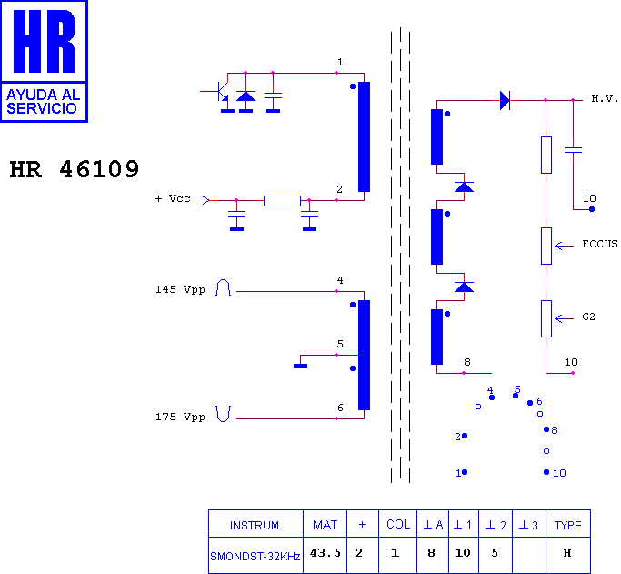 Schematic diagram for HR 46109