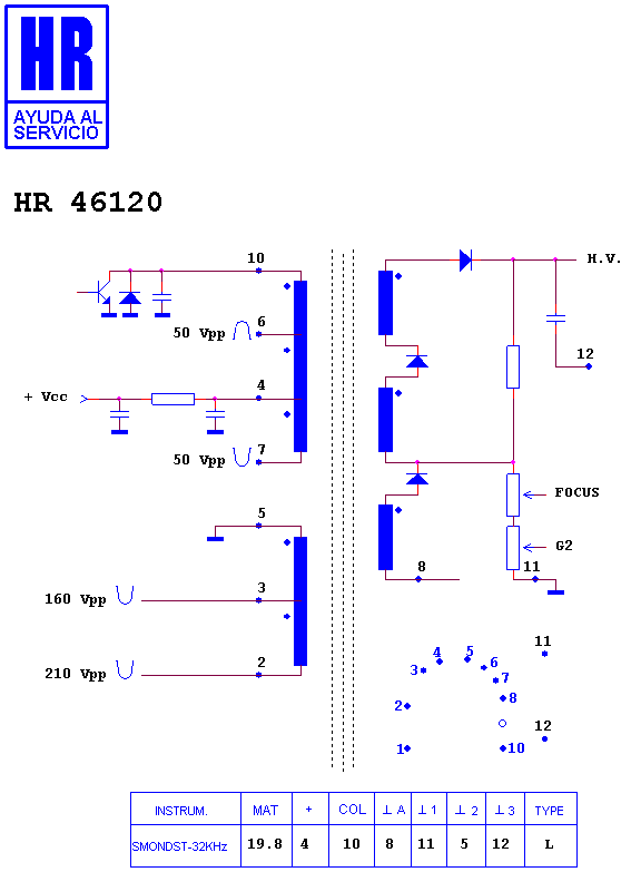 Schematic diagram for HR 46120