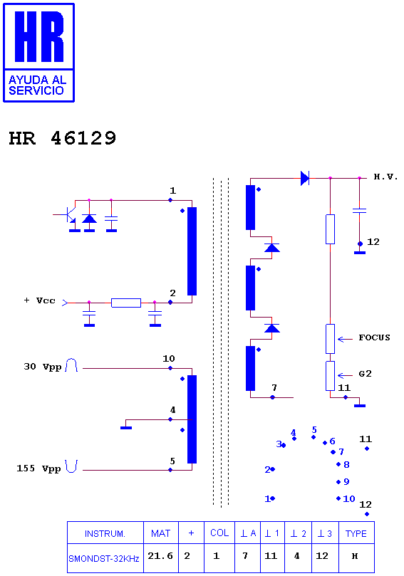Schematic diagram for HR 46129