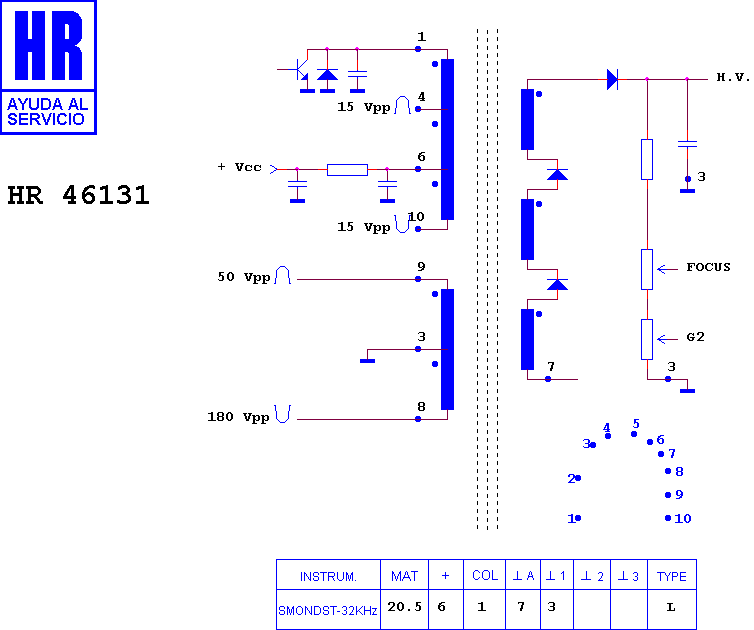 Schematic diagram for HR 46131