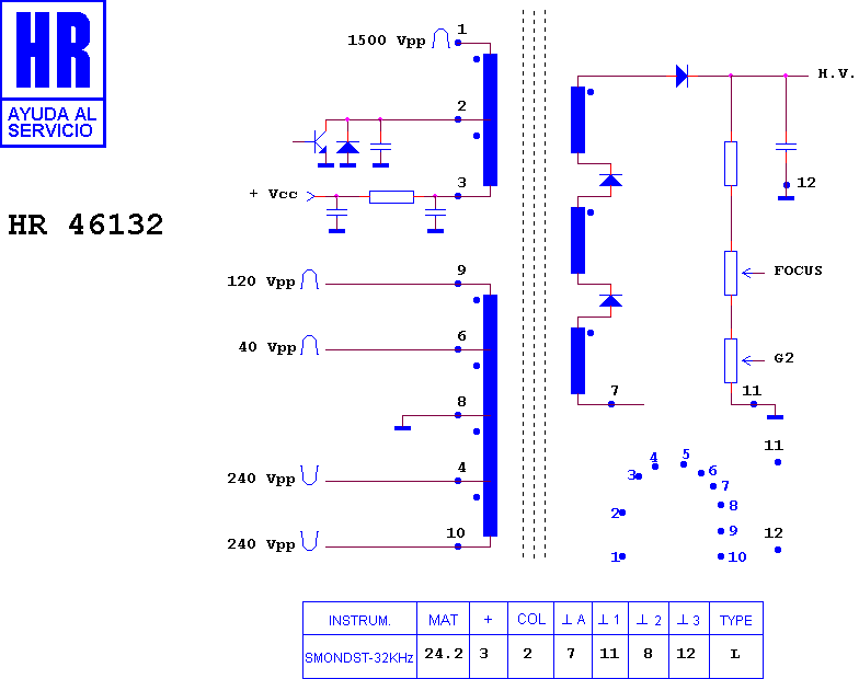 Schematic diagram for HR 46132