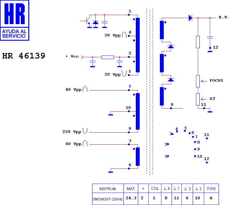 Schematic diagram for HR 46139