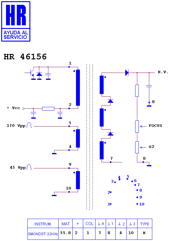 Schematic diagram for HR 46156