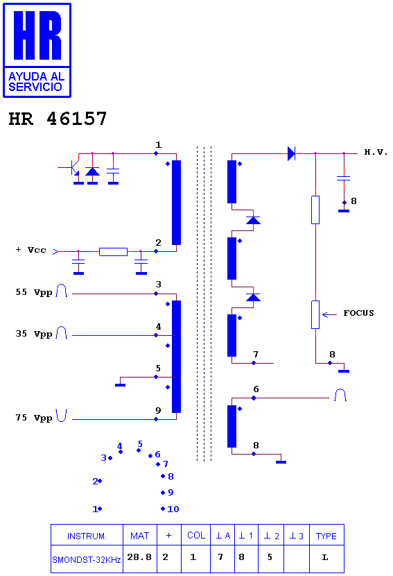 Schematic diagram for HR 46157