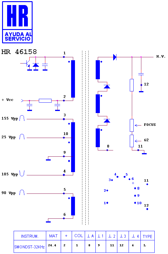 Schematic diagram for HR 46158