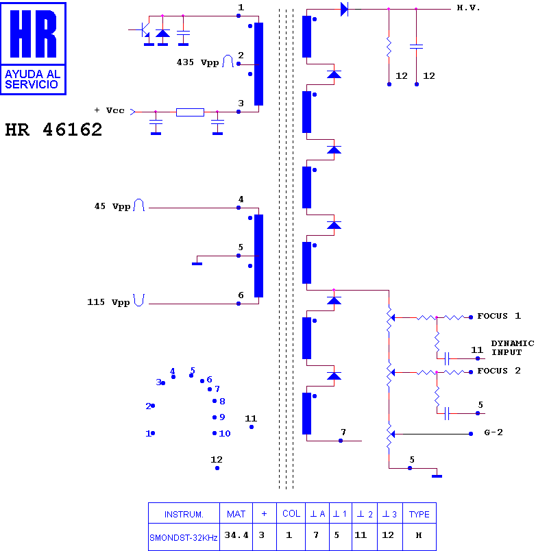 Schematic diagram for HR 46162