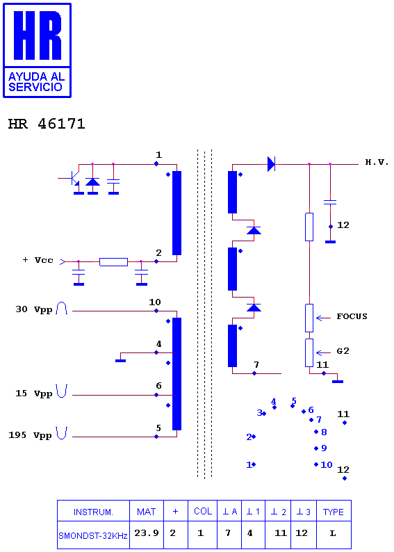 Schematic diagram for HR 46171