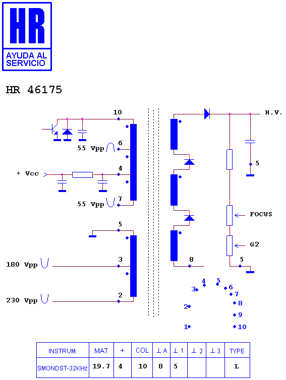 Schematic diagram for HR 46175