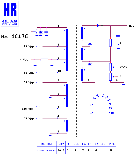 Schematic diagram for HR 46176