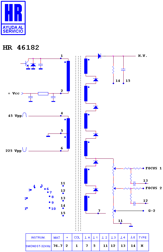 Schematic diagram for HR 46182