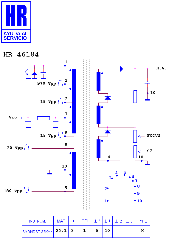 Schematic diagram for HR 46184