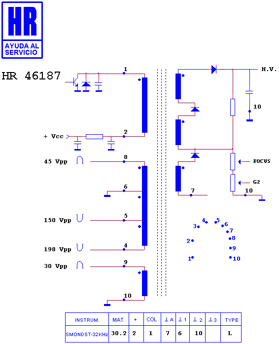 Schematic diagram for HR 46187