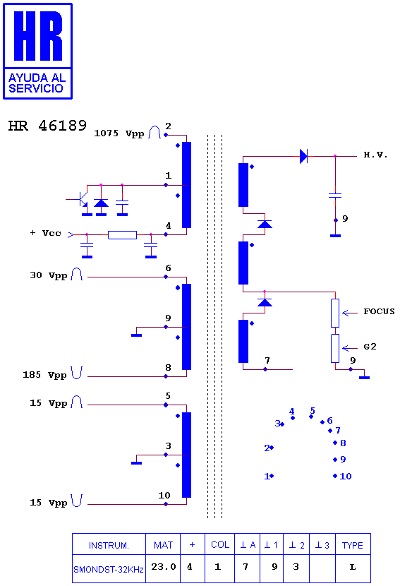 Schematic diagram for HR 46189