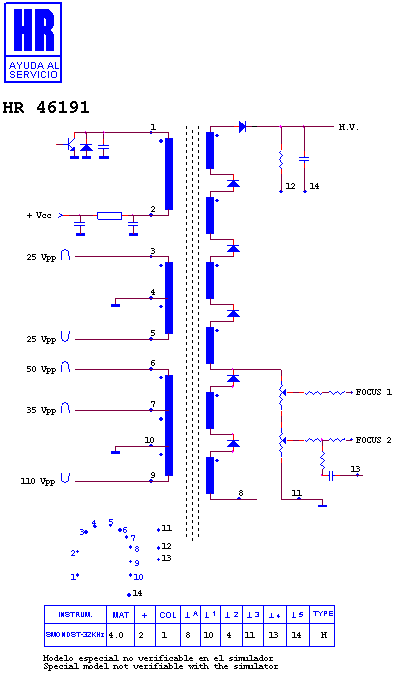 Schematic diagram for HR 46191