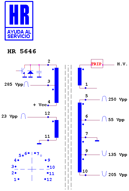 Schematic diagram for HR 5646