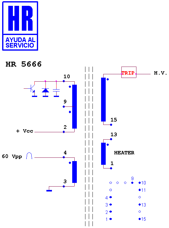 Schematic diagram for HR 5666