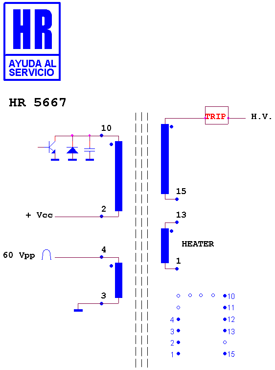 Schematic diagram for HR 5667