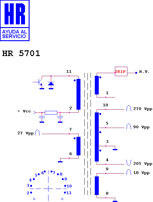 Schematic diagram for HR 5701