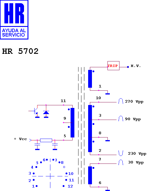Schematic diagram for HR 5702