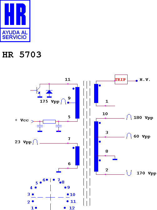 Schematic diagram for HR 5703