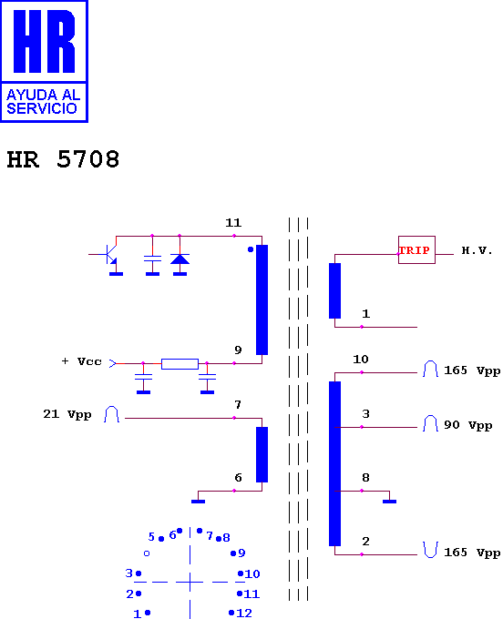 Schematic diagram for HR 5708