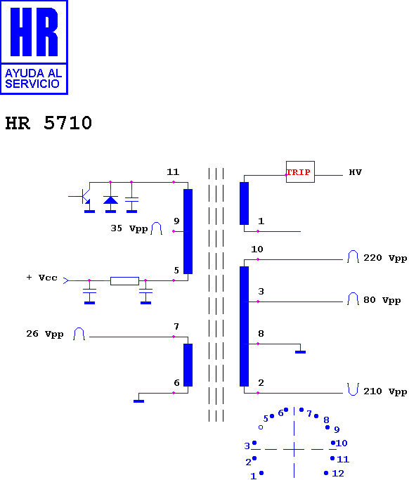 Schematic diagram for HR 5710