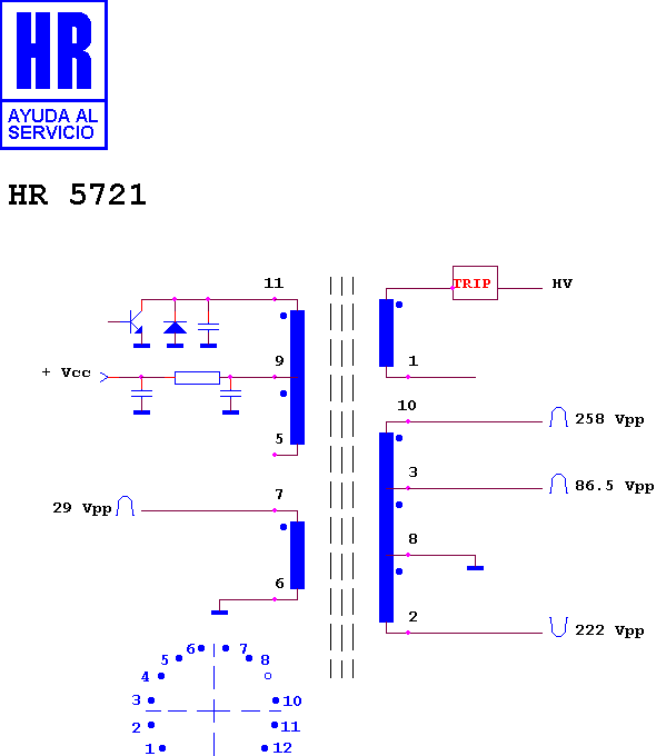 Schematic diagram for HR 5721