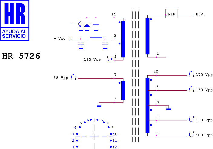 Schematic diagram for HR 5726