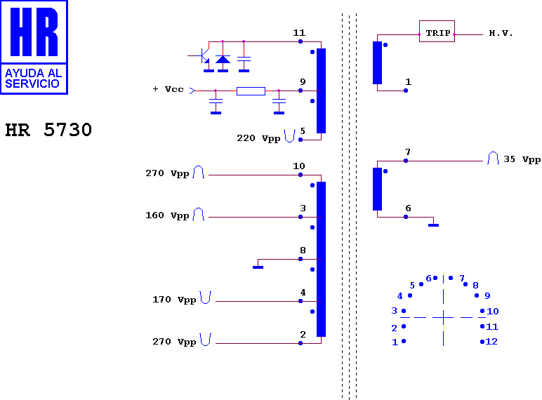 Schematic diagram for HR 5730