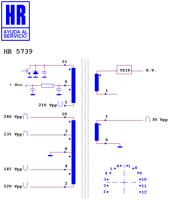 Schematic diagram for HR 5739