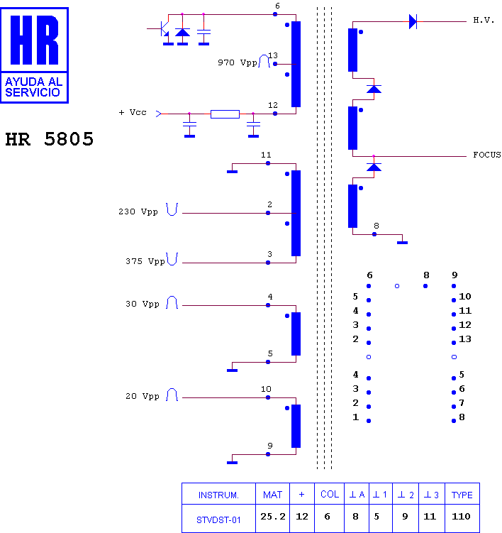 Schematic diagram for HR 5805